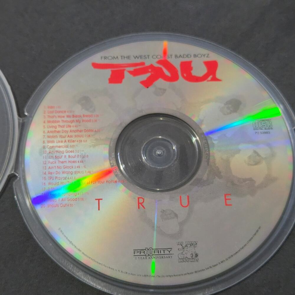 Vtg 1995 TRU TRUE CD RAP HIP HOP NO LIMIT RECORDS